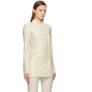 SPORTMAX Asymmetric Bisso Blazer NWT